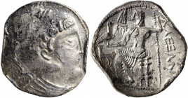 ARABIA, Eastern. Uncertain, circa 180-140 BCE. Tetradrachm (Silver, 28 mm, 15.88 g, 1 h), imitating Alexander 'the Great' (336-323 BCE). Head of Herak...