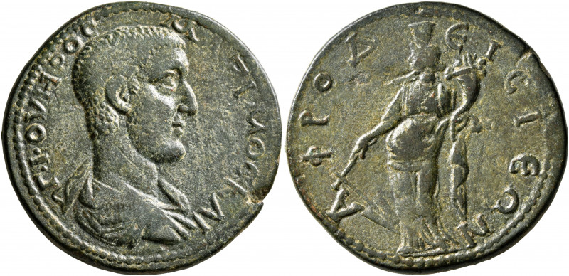 CARIA. Aphrodisias. Maximus, Caesar, 235/6-238. Tetrassarion (Bronze, 30 mm, 13....