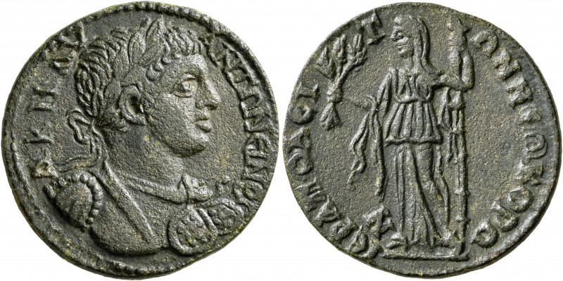 PHRYGIA. Hierapolis. Elagabalus, 218-222. Tetrassarion (Bronze, 28 mm, 11.39 g, ...