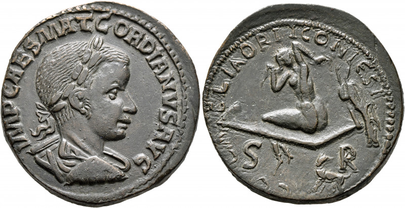 LYCAONIA. Iconium. Gordian III, 238-244. 'Sestertius' (Bronze, 32 mm, 24.27 g, 7...