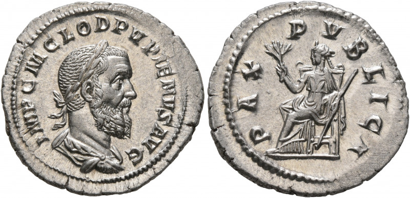 Pupienus, 238. Denarius (Silver, 20 mm, 2.83 g, 5 h), Rome, circa April-June 238...