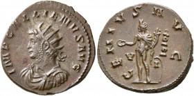 Gallienus, 253-268. Antoninianus (Billon, 21 mm, 3.58 g, 7 h), Rome, 260-261. IMP GALLIENVS AVG Radiate, draped and cuirassed bust of Gallienus to lef...