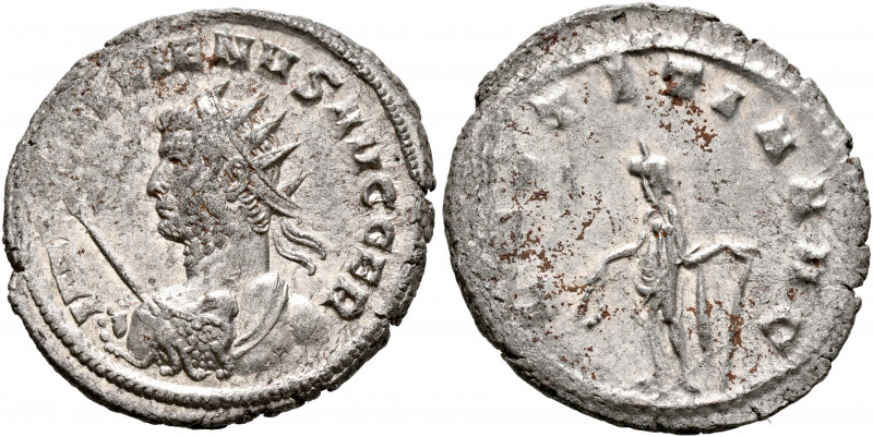 Gallienus, 253-268. Antoninianus (Billon, 23 mm, 4.19 g, 5 h), Mediolanum, 263-2...