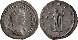 Vabalathus, usurper, 268-272. Antoninianus (Bronze, 22 mm, 3.60 g, 5 h), Antiochia, March-May 272. IM C VHABALATHVS AVG Radiate, draped and cuirassed ...