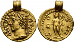 UNCERTAIN GERMANIC TRIBES, Pseudo-Imperial coinage. Late 3rd-early 4th centuries. 'Quinarius' (Gold, 15 mm, 3.21 g, 12 h), 'Gordian Group'. Imitating ...