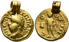 UNCERTAIN GERMANIC TRIBES, Pseudo-Imperial coinage. Late 3rd-early 4th centuries. Quinarius (Gold, 14 mm, 2.75 g, 11 h), 'Gordian Group'. Imitating El...