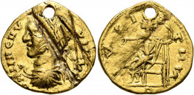 UNCERTAIN GERMANIC TRIBES, Pseudo-Imperial coinage. Late 3rd-early 4th centuries. 'Aureus' (Gold, 20 mm, 5.81 g, 12 h), 'Derived Gordian Group C'. UNJ...