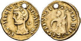 UNCERTAIN GERMANIC TRIBES, Pseudo-Imperial coinage. Late 3rd-early 4th centuries. 'Aureus' (Gold, 18 mm, 2.00 g, 12 h), 'Derived Gordian Group C' (?)....