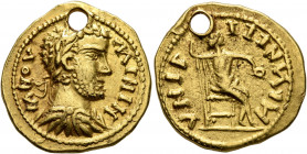 UNCERTAIN GERMANIC TRIBES, Pseudo-Imperial coinage. Late 3rd-early 4th centuries. 'Aureus' (Gold, 21 mm, 6.92 g, 1 h), 'Derived Gordian Group B'. MNOV...