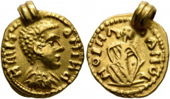 UNCERTAIN GERMANIC TRIBES, Pseudo-Imperial coinage. Late 3rd-early 4th centuries. 'Quinarius' (Gold, 14 mm, 3.00 g, 12 h), 'Derived Gordian Group B'. ...