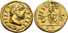 UNCERTAIN GERMANIC TRIBES, Pseudo-Imperial coinage. Late 3rd-early 4th centuries. 'Quinarius' (Gold, 16 mm, 2.86 g, 11 h), 'Derived Gordian Group B'. ...