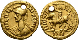 UNCERTAIN GERMANIC TRIBES, Pseudo-Imperial coinage. Late 3rd-early 4th centuries. 'Quinarius' (Gold, 17 mm, 3.18 g, 12 h), 'Probus Group E'. Imitating...