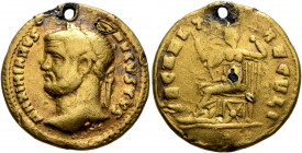 UNCERTAIN GERMANIC TRIBES, Pseudo-Imperial coinage. Late 3rd-early 4th centuries. 'Aureus' (Subaeratus, 20 mm, 5.00 g, 12 h), 'Tetrarchic Securitas Gr...