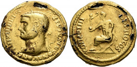 UNCERTAIN GERMANIC TRIBES, Pseudo-Imperial coinage. Late 3rd-early 4th centuries. 'Aureus' (Subaeratus, 21 mm, 5.57 g, 12 h), 'Tetrarchic Consul Group...