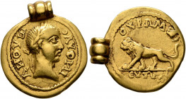 UNCERTAIN GERMANIC TRIBES, Pseudo-Imperial coinage. Late 3rd-early 4th centuries. 'Quinarius' (Gold, 15 mm, 2.74 g, 3 h), ‘Provincial Group’. Imitatin...