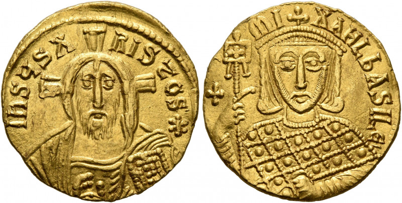Michael III "the Drunkard", 842-867. Solidus (Gold, 19 mm, 4.51 g, 6 h), Constan...