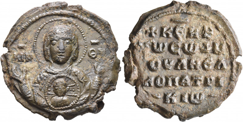 William (Goulēelmos), patrikios, circa 1050-1100. Seal (Lead, 31 mm, 16.88 g, 12...