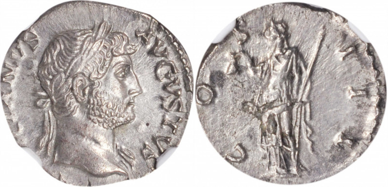 HADRIAN, A.D. 117-138. AR Denarius, Uncertain mint in the East, ca. A.D. 124-127...