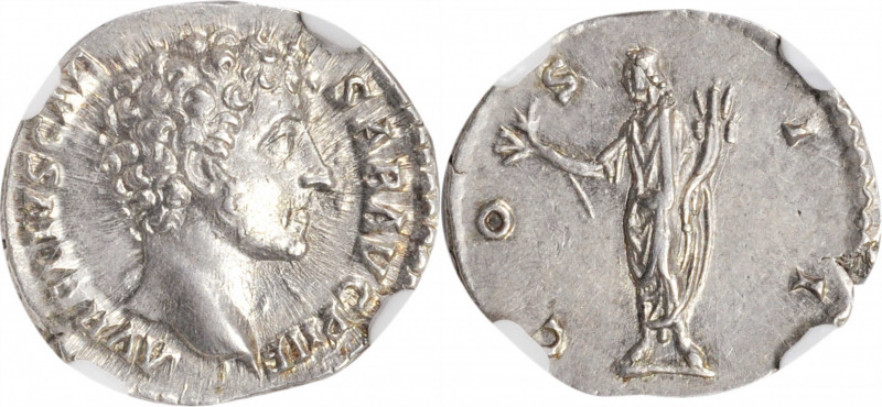 MARCUS AURELIUS AS CAESAR, A.D. 139-161. AR Denarius (3.47 gms), Rome Mint, A.D....