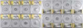MIXED LOTS. Octet of Silver Denarii (8 Pieces), Rome Mint, Trajan to Hadrian, A.D. 98-137. All ANACS Certified.

This delightful mix presents issues...