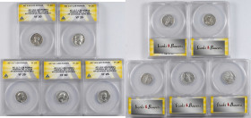 MIXED LOTS. Quintet of Silver Denarii (5 Pieces), Rome Mint, Hadrian, A.D. 117-138. All ANACS Certified.

Featuring one of the more popular emperors...