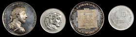 MIXED LOTS. Duo of Ancient Inspired Medals (2 Pieces). CHOICE UNCIRCULATED.

1) Greek - Kings of Macedon - Germany. Alexander III 'the Great' of Mac...