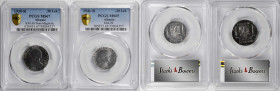 ALBANIA. Duo of Stainless Steel Minors (2 Pieces), 1939-41. Rome Mint. Both PCGS Certified.

1) 0.50 Lek, 1939-R. PCGS MS-67. KM-30. 2) 0.20 Lek, 19...