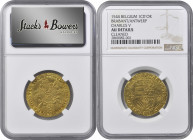 BELGIUM. Brabant. Couronne d'Or au Soleil, 1544. Antwerp Mint. Charles V. NGC AU Details--Cleaned.

Fr-62; DeMey-154. A well struck coin with readab...