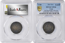 BELGIUM. Liege. Mint Error -- Full Brockage Obverse -- Liard, 1750. Charles d'Outtremont. PCGS VF-30.

KM-155. Showing some circulation, this brocka...