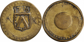 BELGIUM. Kortrijk. Fire Brigade Token, 1776. Grade: CHOICE VERY FINE.

Mintage: 187 (reported). Obverse: Civic coat-of-arms between A-K; Reverse: Ce...