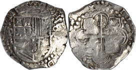 BOLIVIA. Cob 8 Reales, ND (1603-12)-P R. Potosi Mint. Philip III. PCGS VF-30.

KM-10; Calico-912 (type 164). Weight: 27.03 gms. A fairly bold and ch...