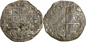 BOLIVIA. Cob 8 Reales, ND (1598-1617). Potosi Mint. Philip III. GOOD.

KM-10; Cal-type-164. Weight: 19.3 gms, from the Atocha shipwreck of 1622, sol...