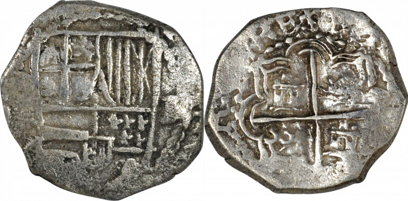BOLIVIA. Cob 2 Reales, ND (ca. 1598-1621). Potosi Mint. Philip III. FINE.

KM-...