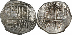 BOLIVIA. Cob 2 Reales, ND (ca. 1598-1621). Potosi Mint. Philip III. FINE.

KM-8; Cal-type 128. Weight: 6.5 gms. A moderately detailed Cob, struck to...