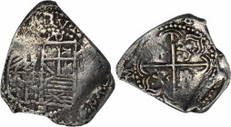 BOLIVIA. Cob 2 Reales, ND (ca. 1598-1621). Potosi Mint. Philip III. FINE.

KM-8; Cal-type 128. Weight: 6.3 gms. An angular and darkly toned Cob, wit...