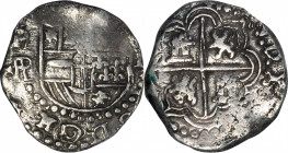 BOLIVIA. Cob 2 Reales, ND (1618)-P RAL. Potosi Mint. Philip III. FINE.

KM-8; Cal-type 129#630. Weight: 6.8 gms. A boldly detailed Cob, with clear m...