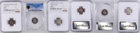 BOLIVIA. Trio of 1/2 Sols (3 Pieces), 1828-30. Potosi Mint. All NGC or PCGS Certified.

1) 1/2 Sol, 1828/7-PTS JM. NGC EF-45. KM-93.2. 2) 1/2 Sol, 1...