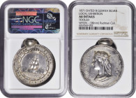 BRITISH GUIANA. Local Exhibition Silver Award Medal, 1871. NGC AU Details--Tooled.

By J. S. & A. B. Wyon. Diameter: 38mm. Obverse: Crowned and veil...