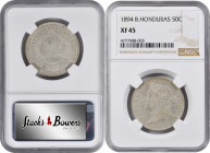 BRITISH HONDURAS. 50 Cents, 1894. London Mint. Victoria. NGC EF-45.

KM-10. This moderately worn survivors displays light attractive tone with even ...