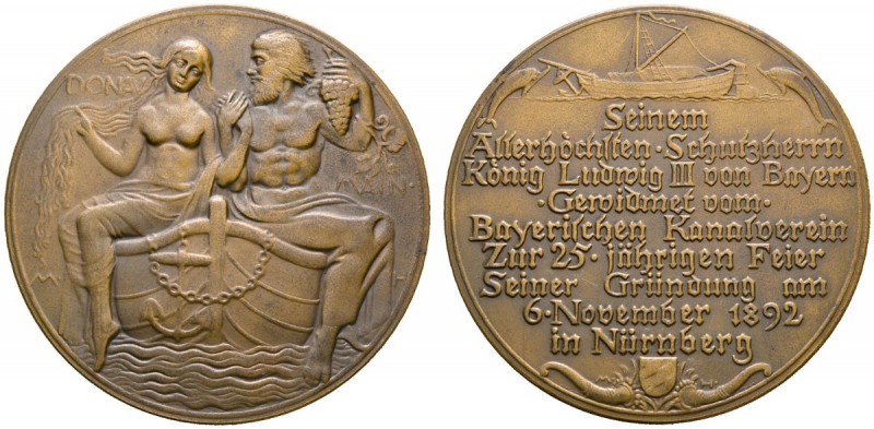 Nürnberg, Stadt. MARKEN und ZEICHEN. Bronzemedaille 1917 von Max Heilmaier, auf ...