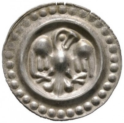 Rottweil, königliche Münzstätte. Brakteat 1300-1330. Ein zweites Exemplar. Klein...