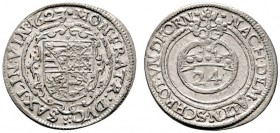 Sachsen-Mittel-Weimar. Johann Ernst und seine fünf Brüder 1622-1626. Groschen 1623 (aus 1622) -Weimar-. Koppe 230, Slg. Mers. 3846. vorzüglich-prägefr...
