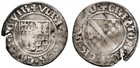 Württemberg. Graf Eberhard V. im Bart 1457/59-1496. Schilling o.J. (1479/80) -Tübingen-. Stempel von Hans Wydenbein. Gemeinschaftsprägung mit Ulrich V...