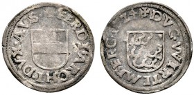 Württemberg. Österreichische Besetzung 1520-1534. Dreier 1524. Ähnlich wie vorher. KR 78, Ebner 177. fast sehr schön