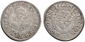 Württemberg. Eberhard III. 1633-1674. 15 Kreuzer 1639. Brustbild des Herzogs nach rechts / Gekrönter Wappenschild. KR 573, Ebner 12. sehr schön