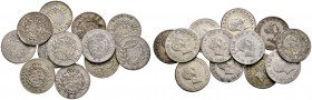 Württemberg. Wilhelm I. 1816-1864. Lot (20 Stücke): Porträtmünzen zu 6 Kreuzer 1823 (4x), 1825 (3x), 1829-1831, 1833-1835 und 1836 (2x) sowie zu 3 Kre...