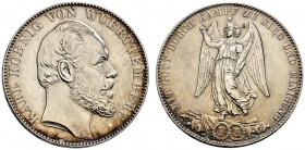 Württemberg. Karl 1864-1891. Siegestaler 1871. KR 114, AKS 132, J. 86, Thun 443, Kahnt 594. leichte Patina, vorzüglich-Stempelglanz