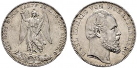 Württemberg. Karl 1864-1891. Siegestaler 1871. KR 114, AKS 132, J. 86, Thun 443, Kahnt 594. vorzüglich