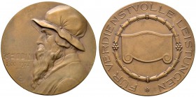 Personenmedaillen und -plaketten von Mayer und Wilhelm, Stuttgart. Bronzene Prämienmedaille o.J. (ca. 1912). Auf den florentinischen Bildhauer und Med...