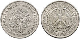 Weimarer Republik. 5 Reichsmark 1932 F. Eichbaum. J. 331. fast vorzüglich